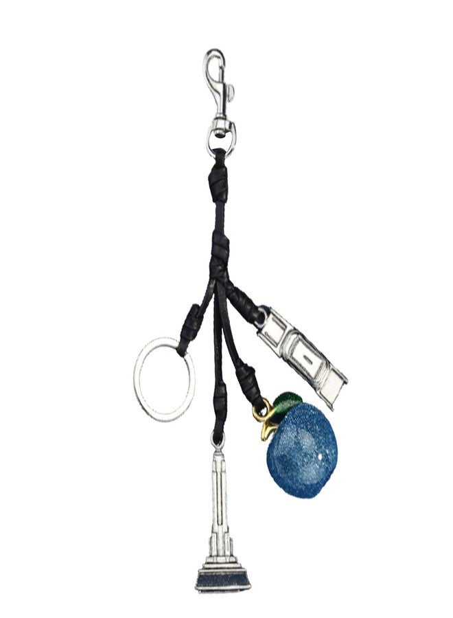 LSBDJDL Eiffel Tower Car Cherry Bag Charms Keychain Purse Charms For Handbags Zipper Pull Charm Accessories Keychains For Women - Image 1